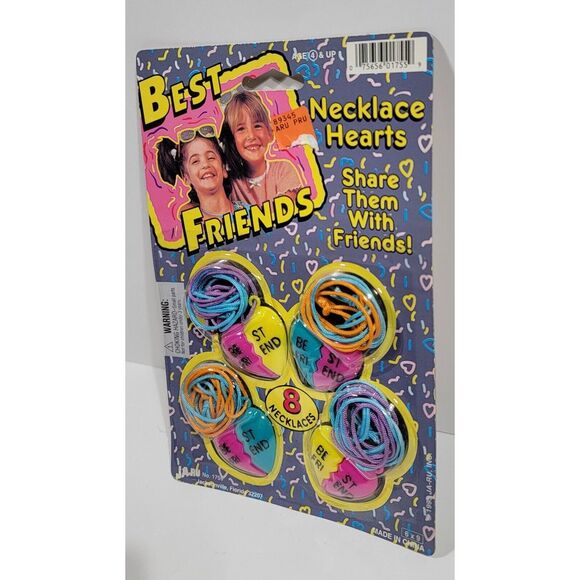 Vintage JA-RU Necklace Hearts Best Friends Jewelry 1995 # 1755 - Picture 8 of 14